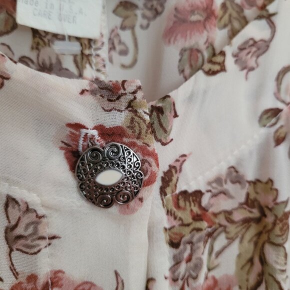 Maxi floral whimsigoth dress - Picture 4 of 10